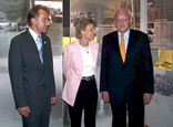 2002 - Bundespräsident Roman Herzog mit Alexandra Freifrau von Berlichingen und Bürgermeister Rolf Kieser