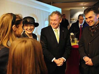31. Januar 2009 - Zu Gast im Theodor Heuss Museum: Eva Luise Köhler, Bundespräsident Horst Köhler, Dr. Ludwig Theodor Heuss
