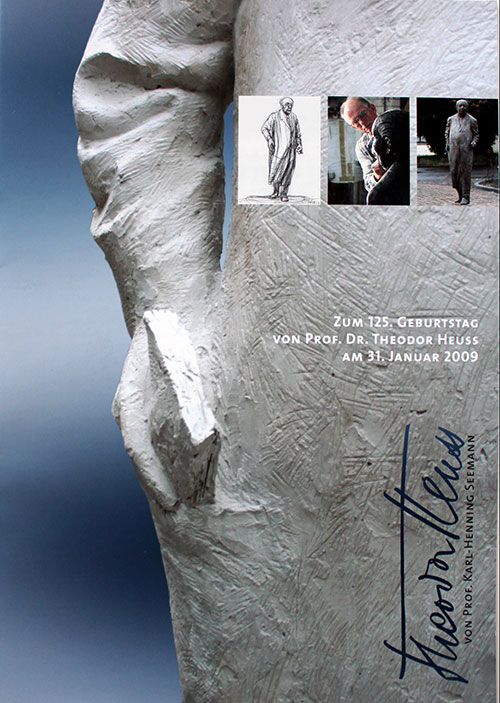 Broschüre zur Heuss-Statue von Prof. Karl-Henning Seemann
